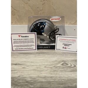 Jonathan Mingo Riddell Speed Carolina Panthers Signed Mini - Fanatics COA
